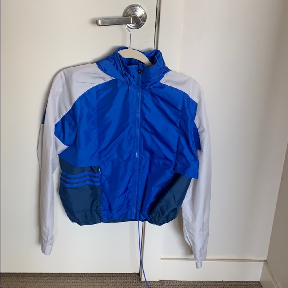Blue Adidas Windbreaker